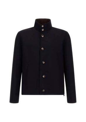 Herno button high-neck jacket - Black