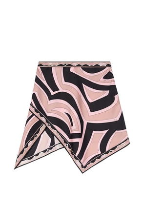 PUCCI Labirinto print silk scarf skirt - Black