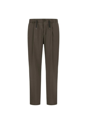 Herno drawstring-detail elasticated-waist trousers - Green