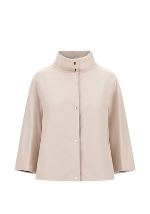 Herno high-neck button cape - Neutrals