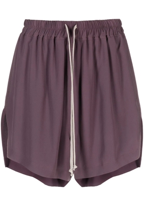 Rick Owens Boxers drawstring-waistband shorts - Purple