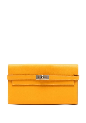Hermès Pre-Owned 2012 Epsom Kelly Longue Wallet long wallets - Yellow