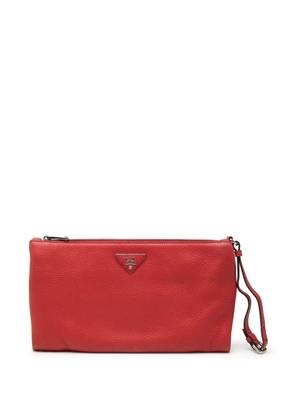 Prada Pre-Owned 2000-2025 Vitello Daino clutch bag - Red