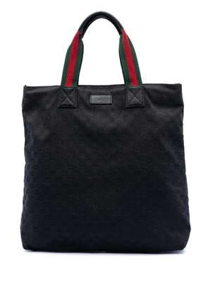 Gucci Pre-Owned 2016-2025 GG Canvas Web Vertical tote bag - Black