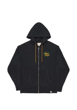 Nicholas Daley zip appliqué hooded sweatshirt - Black