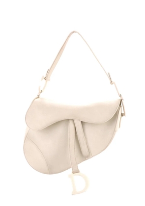 Christian Dior Pre-Owned Ultra Matte Saddle Handbag Leather Medium shoulder bag - White