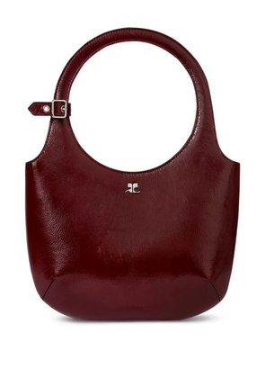 Courrèges Holy leather tote bag - Red