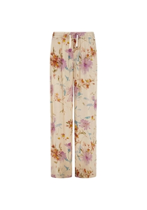 Herno floral-print trousers - Neutrals