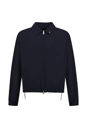 Laminar crinkle zipped jacket - Blue