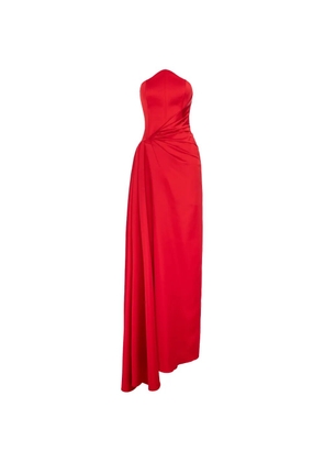 V:PM ATELIER Kira strapless twisted maxi dress - Red