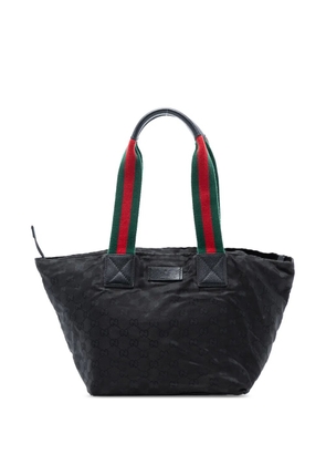 Gucci Pre-Owned 2000-2015 GG Canvas Web tote bag - Black