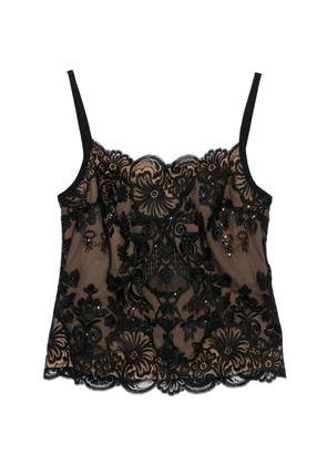 Elie Saab sequin-embellished top - Black