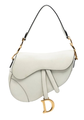 Christian Dior Pre-Owned 2018 Grained Calfskin Saddle Bag shoulder bag - White