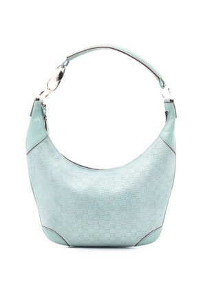 Gucci Pre-Owned 2000-2015 G Square Suede hobo bag - Blue