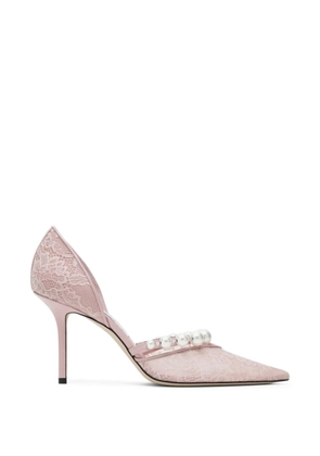 Jimmy Choo Aurelie lace-pearl pumps - Pink
