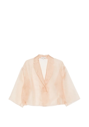 Antonelli Emma sheer jacket - Neutrals