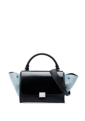 Celine Pre-Owned 2016 Small Bicolor Leather Trapeze satchel - Blue