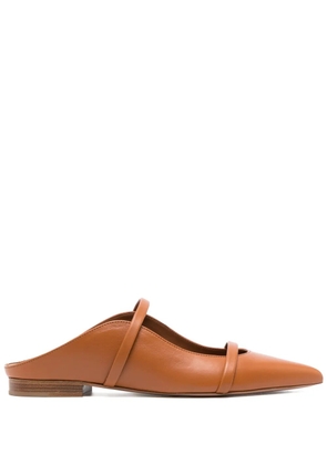 Malone Souliers Maureen double-strap leather flats - Brown
