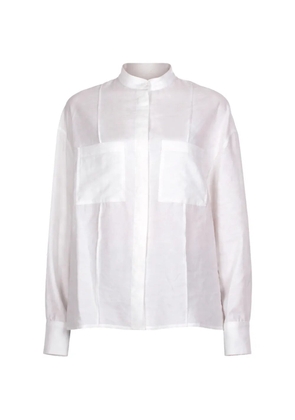 DONDUP band-collar shirt - White