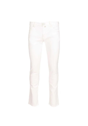 Jacob Cohën slim cotton trousers - White