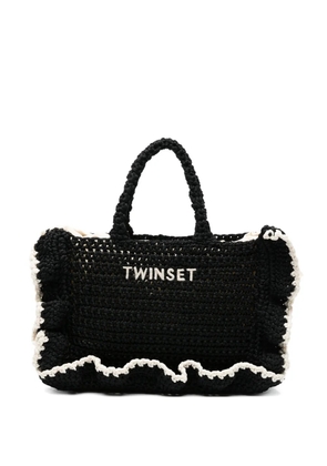 TWINSET ruffled tote bag - Black