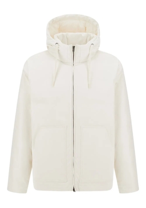 Herno hooded pouch-pocket jacket - White