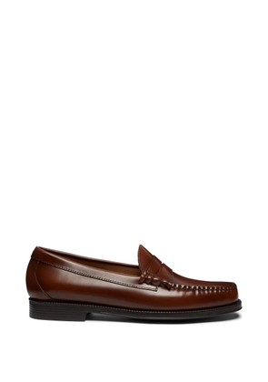 G.H.Bass penny-slot leather loafers - Brown