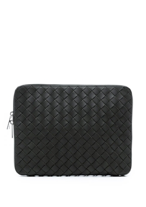 Bottega Veneta Pre-Owned 2012-2026 Leather Intrecciato Hydrology Document Case Pouch clutch bag - Black