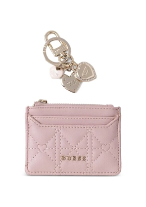 GUESS USA logo-detail card holder set - Pink