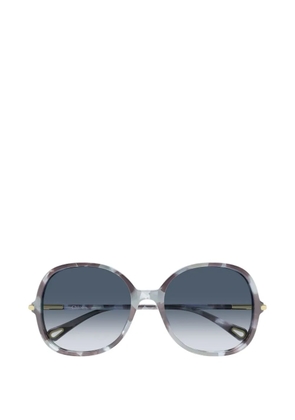 Chloé Eyewear logo-detail sunglasses - Brown