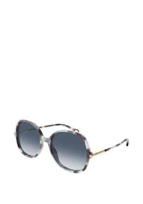 Chloé Eyewear logo-detail sunglasses - Brown