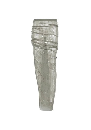 Rick Owens Lilies Eva sequin embellished maxi skirt - Green