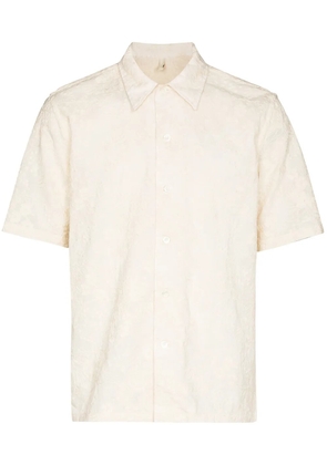 Sunflower Space floral-embroidered shirt - Neutrals