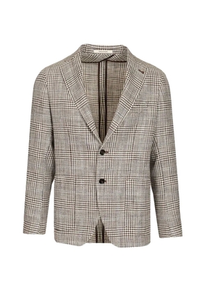 Tagliatore Prince of Wales pattern blazer - Neutrals