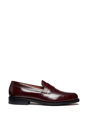 G.H.Bass Monogram penny leather loafers - Red