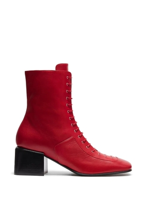 LILI CURIA Jules lace-up jules boots - Red