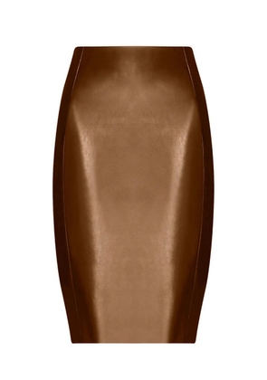 Wolford Jenna midi fitted skirt - Brown