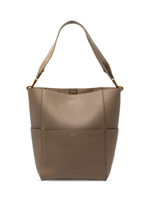 Celine Pre-Owned 2021 Medium Leather Seau Sangle bucket bag - Brown