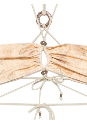 ISABEL MARANT Analia ring strap bikini top - Neutrals