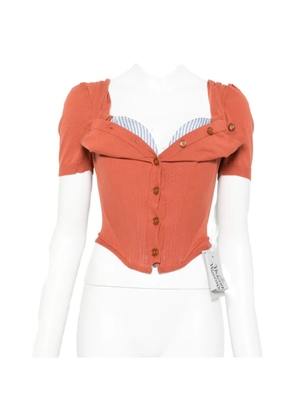 Vivienne Westwood button draped knitwear - Orange