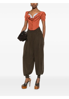 Vivienne Westwood button draped knitwear - Orange