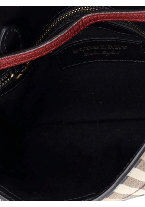 Burberry Pre-Owned Loxley Haymarket Coated Canvas and Leather Small crossbody bag - Brown