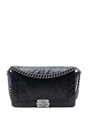 CHANEL Pre-Owned 2013-2014 Medium Calfskin Boy Reverso Flap crossbody bag - Black