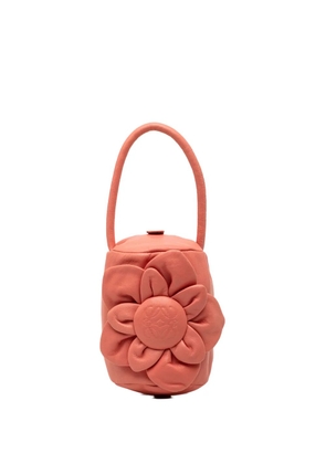 Loewe Pre-Owned 1990-2020 Leather Anagram Flower handbag - Orange