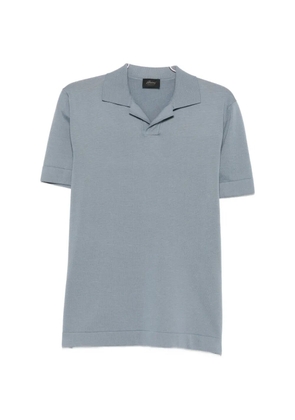 Brioni revere-collar T-shirt - Blue