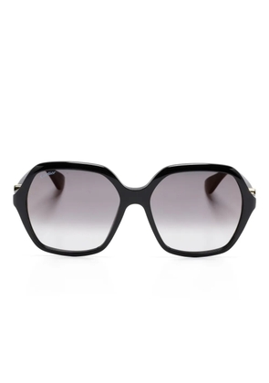 Cartier Eyewear geometric-frame sunglasses - Black