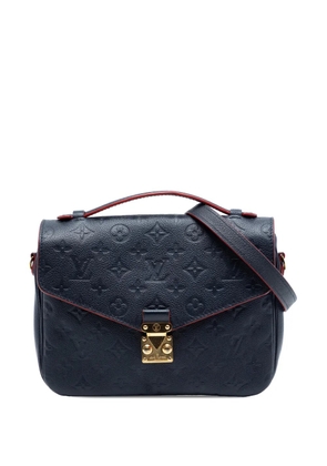 Louis Vuitton Pre-Owned 2017 Monogram Empreinte Pochette Metis satchel - Blue