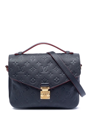 Louis Vuitton Pre-Owned 2017 Monogram Empreinte Pochette Metis satchel - Blue