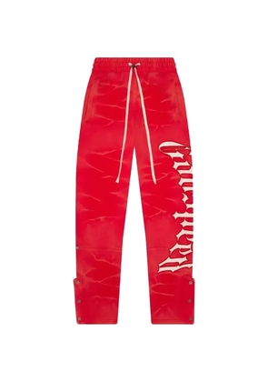 GODSPEED logo drawstring trousers - Red