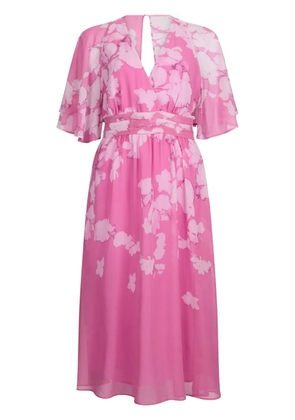 LIU JO floral-print midi dress - Pink